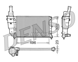 RADİATOR. ENGİNE COOLİNG FIAT PUNTO 93-00