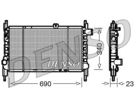 RADİATOR. ENGİNE COOLİNG FORD USA PROBE II 93-98