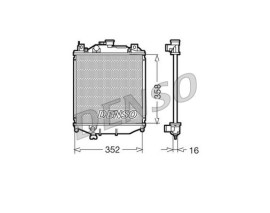 RADİATOR. ENGİNE COOLİNG GEO METRO 88-98