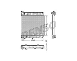 RADİATOR. ENGİNE COOLİNG MERCEDES-BENZ T1 601 77-96