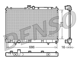 RADİATOR. ENGİNE COOLİNG MITSUBISHI LANCER VII 03-13