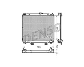 RADİATOR. ENGİNE COOLİNG MITSUBISHI PAJERO III 00-07