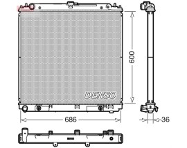 RADİATOR. ENGİNE COOLİNG NISSAN NAVARA D40 05-