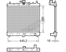 RADİATOR. ENGİNE COOLİNG NISSAN NOTE E11 06-12