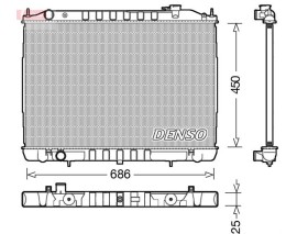 RADİATOR. ENGİNE COOLİNG NISSAN PICK UP D22 97-05