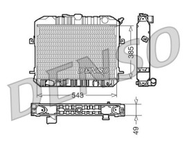 RADİATOR. ENGİNE COOLİNG PORSCHE 356 50-68