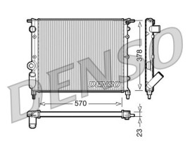 RADİATOR. ENGİNE COOLİNG RENAULT 19 I 88-92