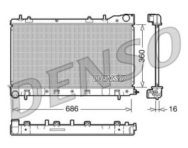 RADİATOR. ENGİNE COOLİNG SUBARU FORESTER 02-08