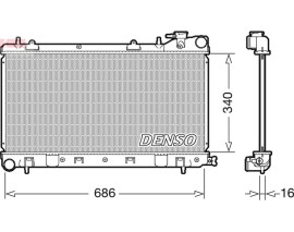 RADİATOR. ENGİNE COOLİNG SUBARU FORESTER 97-02