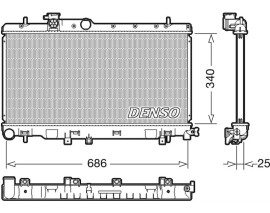 RADİATOR. ENGİNE COOLİNG SUBARU IMPREZA 00-09