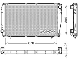 RADİATOR. ENGİNE COOLİNG SUBARU IMPREZA 92-00