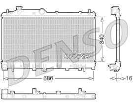 RADİATOR. ENGİNE COOLİNG SUBARU LEGACY V 09-14
