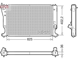 RADİATOR. ENGİNE COOLİNG TOYOTA AVENSIS 03-09