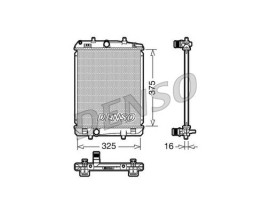 RADİATOR. ENGİNE COOLİNG TOYOTA AYGO 05-14