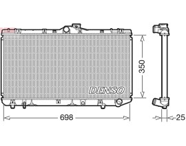 RADİATOR. ENGİNE COOLİNG TOYOTA COROLLA E10 92-99