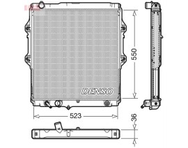 RADİATOR. ENGİNE COOLİNG TOYOTA HILUX II 83-05