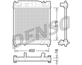 RADİATOR. ENGİNE COOLİNG TOYOTA IQ 09-15