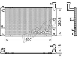 RADİATOR. ENGİNE COOLİNG TOYOTA PRIUS W2 03-09