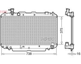 RADİATOR. ENGİNE COOLİNG TOYOTA RAV 4 II 00-05