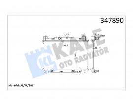 RADYATÖR 2 DE. DH 1.5 07 15 AT AL/BRZ 349X548.9X16