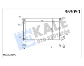 RADYATÖR 406 95-04 1.8-2.0 16V AC MEK OTOM 640x414x34