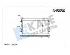 RADYATÖR A1-IBIZA V-POLO 1.2-1.4-1.6 09 MEK 652x398x26 AL/PL/BRZ