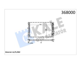 RADYATÖR A4-A6-SUPERB-PASSAT 1.6-1.8-1.9TDI 95-00 632X398X32 AL-PL-BRZ