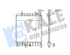 RADYATÖR ACCENT-ACCENT II 1.3 AL/PL/BRZ 335x317x16