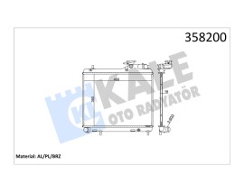 RADYATÖR ACCENT ADMIRE 1.5 CRDI 02-05 MEK AC KLİMASIZ AL/PL/BRZ 360x471x16
