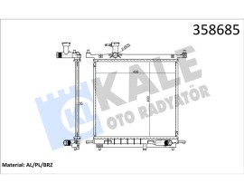 RADYATÖR AL/BRZ NISSAN MICRA IV 1.2 1.2 LPG 10 -15- MT