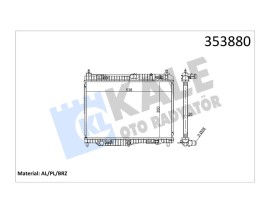 RADYATÖR AL/PL/BRZ B-MAX-ECOSPORT-FIESTA VI-TRANSIT COURIER 1.0