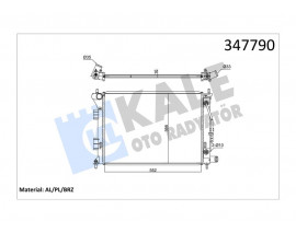 RADYATÖR AL/PL/BRZ I30 1.4I-1.6I-1.6GDI 12 ELANTRA 10 KIA CERATO-CERATO KOUP-SOUL AT