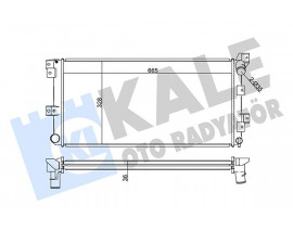 RADYATÖR AL/PL/BRZ VOYAGER-DODGE CARAVAN 2.5TD 96
