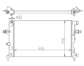 RADYATÖR ASTRA G-ZAFIRA 1.4 16V-1.6 16V-1.8 16V-2.0 16V-2.2 16V AC KLİMASIZ MEKANİK 600x377x34