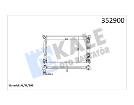 RADYATÖR AUDI A4-A6 2.0TFSI-2.0TDI 01-08 632x408x26 AL-PL-BRZ