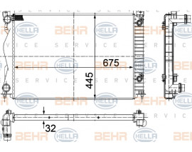 RADYATÖR AUDI A6 2.0TFSI-2.0TDI 05-11 OTOMATİK 675X445X32