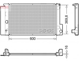 RADYATÖR AURIS-AVENSIS-COROLLA-VERSO MEKANİK AL/PL/BRZ 600x378x16