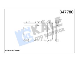 RADYATÖR BRAZİNG ACCENT 1.3-1.5 95-00 AC KLİMASIZ MEK 335x598x16