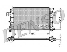 RADYATÖR BRAZİNG ASTRA H 1.2-1.4-1.8-ZAFIRA B 1.6 AC KLİMASIZ MEK 600x368x26
