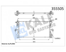 RADYATÖR BRAZING CITROEN JUMPER-PEUGEOT BOXER RADYATÖR