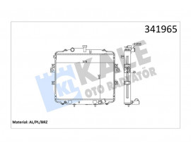 RADYATÖR BRAZİNG H100 04 AC KLİMASIZ MEK 445x580x26 AL-PL