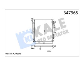 RADYATÖR BRAZİNG L200 07 MEK. 525x638x26