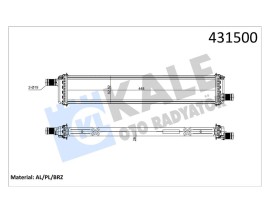 RADYATÖR CAPTUR-CLIO V LT 1.5DCI AL/BRZ 448X83X26