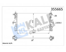 RADYATÖR CITROEN JUMPER-PEUGEOT BOXER MT AL/MKNK 24 MM