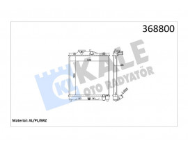 RADYATÖR CIVIC V-VI-HRV AL/PL/BRZ 350x348x26