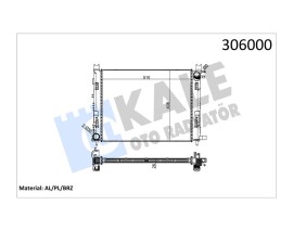 RADYATÖR CLIO IV-LOGAN II-DOKKER-LODGY 1.5 DCİ 26mm BRAZING
