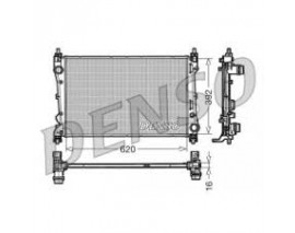 RADYATÖR DOBLO 1.4-1.3 DMTJ 10 COMBO 1.3 CDTİ 12 MEKANİK AC /- 620x400x16