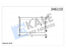RADYATÖR DOBLO-DOBLO CARGO 1.4 10/05 1.6-1.9D 01 MEK AC AL/PL/BRZ