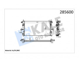 RADYATÖR DUCATO 2.3JTD-3.0JTD-BOXER-JUMPER 3.0 HDİ 06 KLİMALI MEK 1 SIRA ALB SİSTEM