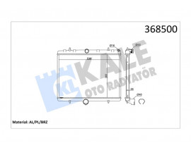 RADYATÖR EXPERT III-JUMPY III-SCUDO III 1.6HDI-2.0HDI-P807-C8 2.0HDI 16V 718x425x26 AL-PL-BRZ